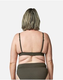 UNE PIECE - Textured Never Say Never Bralette Bikini Top