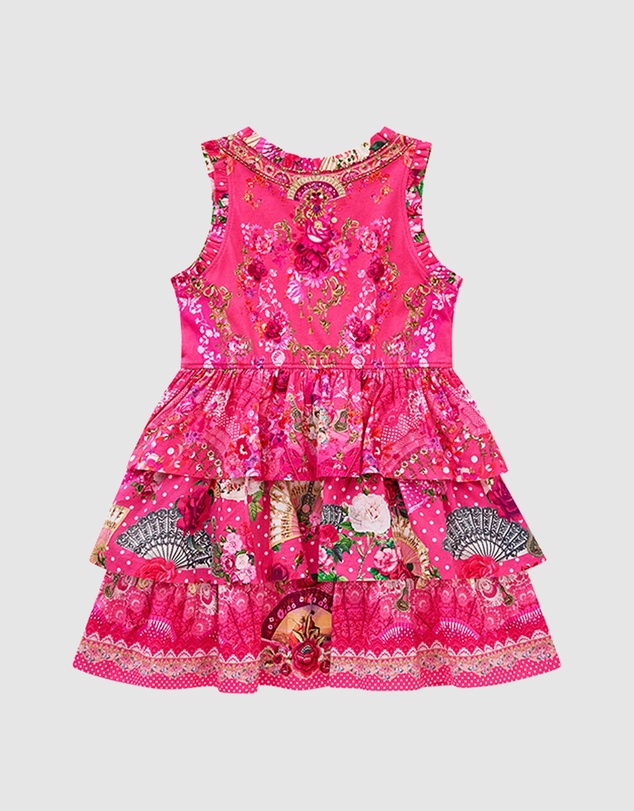 Camilla - Woven Tank Mini Dress - Kids-Teens