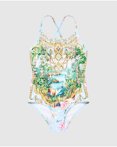 Camilla - Round Neck One Piece - Kids-Teens