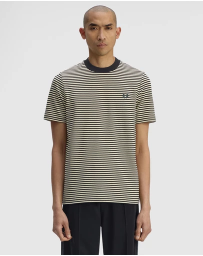Fred Perry - Fine Stripe Heavy Weight T-Shirt