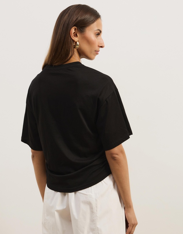 Atmos&Here - Short Sleeve Funnel Neck T-Shirt