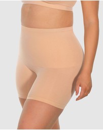 B Free Intimate Apparel - Targeted Tummy Control Stay-Up Shorts Silicone Band