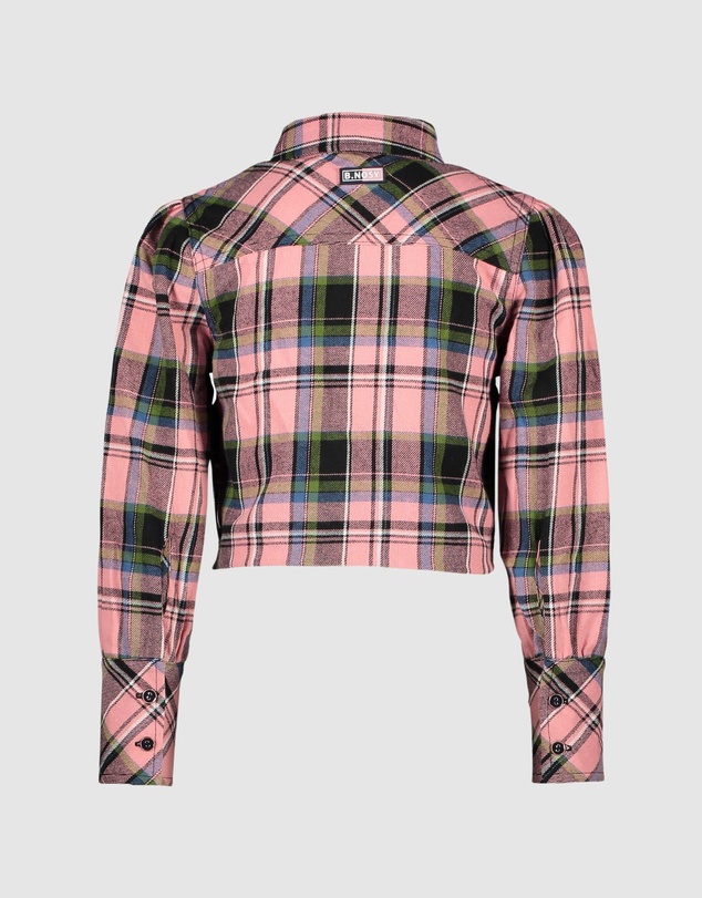 B.Nosy - Check Blouse With Knot - Kids-Teens