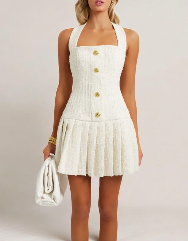 Heiress Beverly Hills - Tweed Flare Mini Dress
