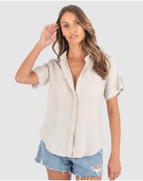 CAMIXA - FEBE Short Sleeve Linen shirt