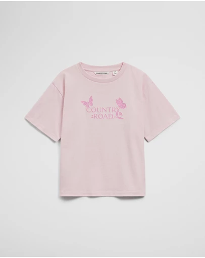Country Road - Short Sleeve Butterfly T-shirt