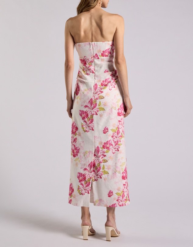 David Lawrence - Argon Strapless Linen Dress