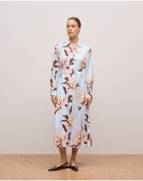 Trenery - Camellia Shirt Dress in Soft Blue