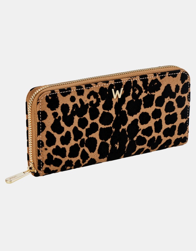 Wolf - WOLF Savanna Leopard Print Long Zip Wallet