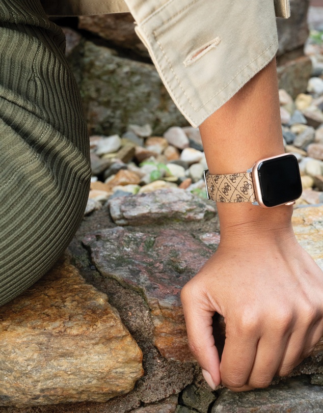 GUESS - Guess Apple Band Quattro G Brown Leather 38/40/41mm