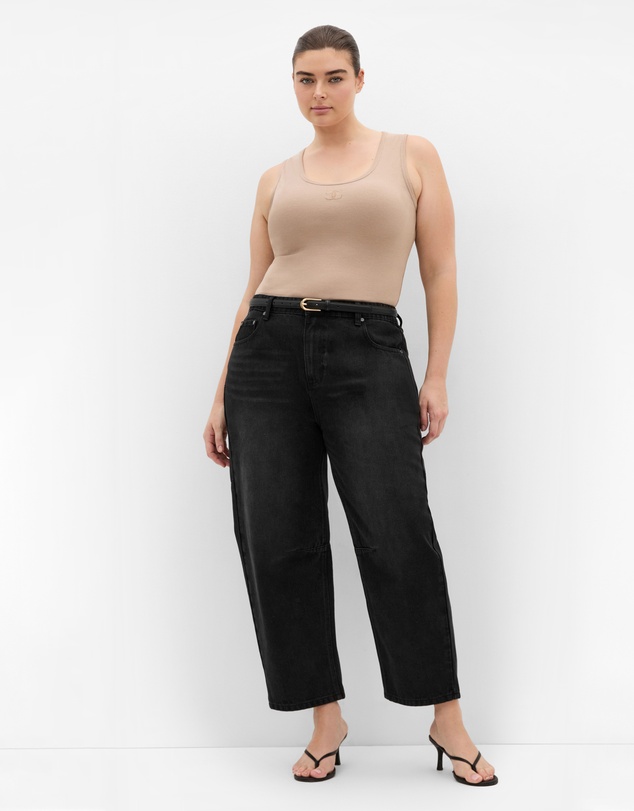 City Chic - Harley Fit Bridget Barrel Leg Ankle Grazer Jean