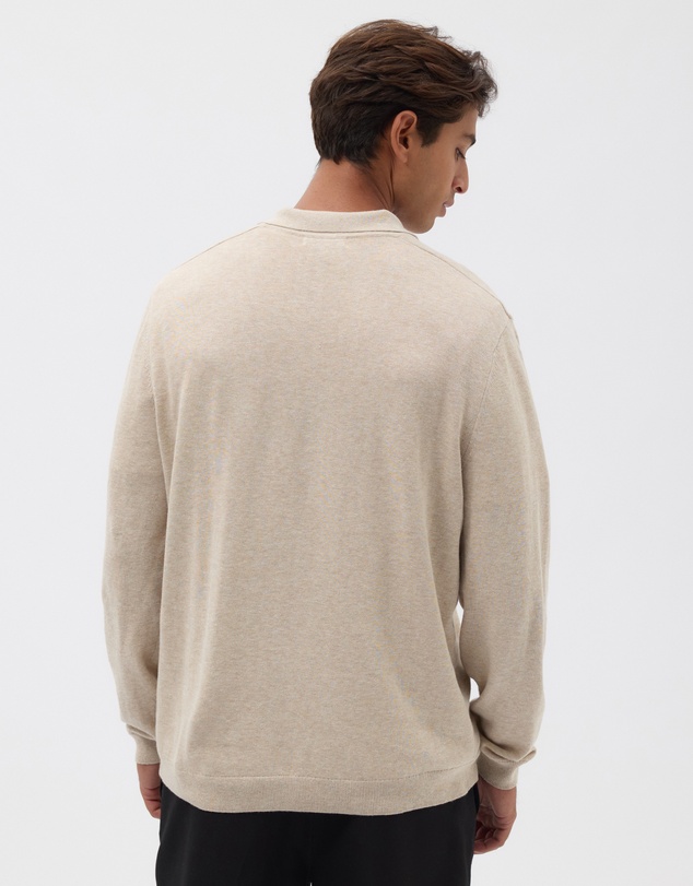 AERE - Premium Linen Blend Relaxed Knit Polo