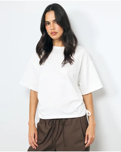 AERE - Tie Detail T-Shirt
