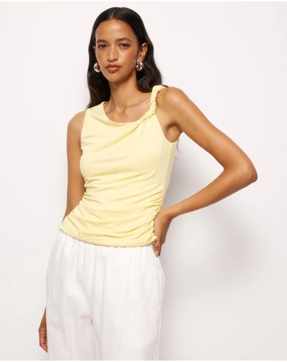 AERE - Eira Twist Detail Top