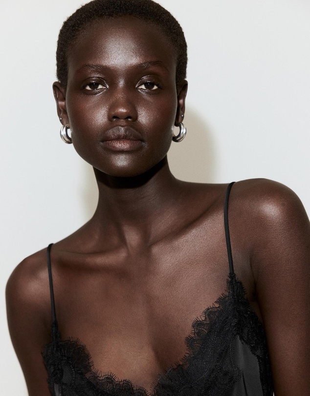 M.N.G - Asymmetric Lace Camisole Top