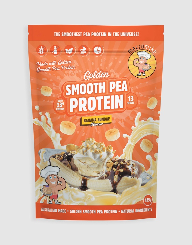 Macro Mike - Banana Sundae Golden Smooth Pea Protein - 455g
