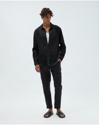 AERE - Resort Linen LS Shirt