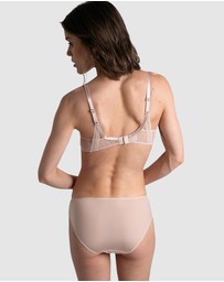 Passionata - Maddie Wired Padded Plunge Bra With Lace