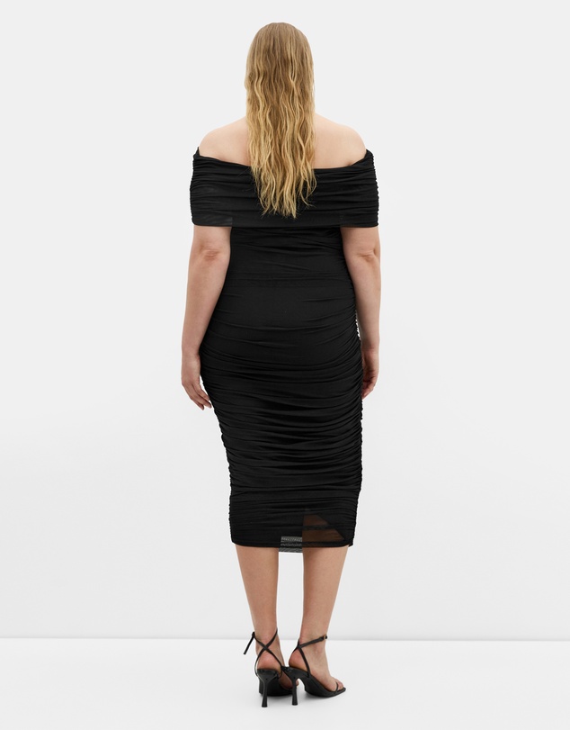 City Chic - Dana Mesh Midi Dress
