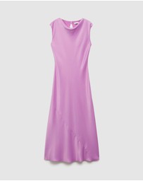M.N.G - Noelis Satin Midi Dress