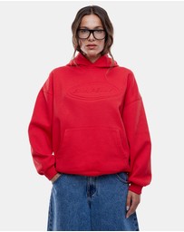 ENA PELLY - Washed Debossed Hoodie