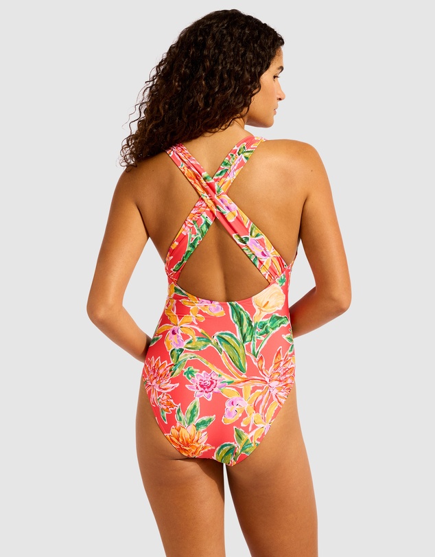 Seafolly - Hothouse Flowers V Neck One Piece Swimsuit