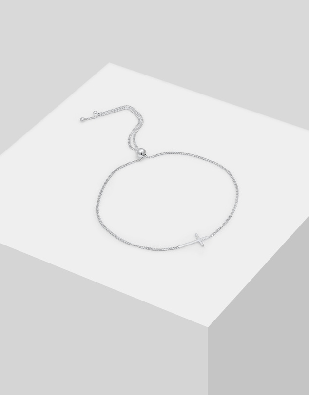 Elli Jewelry - Cross Bracelet in 925 Silver