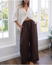 CAMIXA - Palazzo Linen Pants