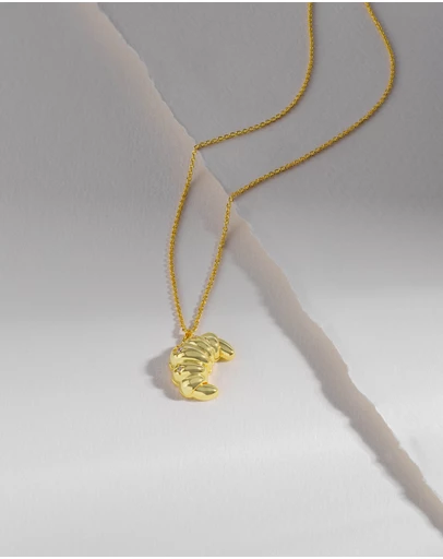 Wanderlust + Co - Croissant Gold Necklace
