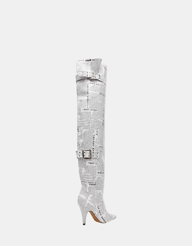 Steve Madden - Baddie White/Black Boots