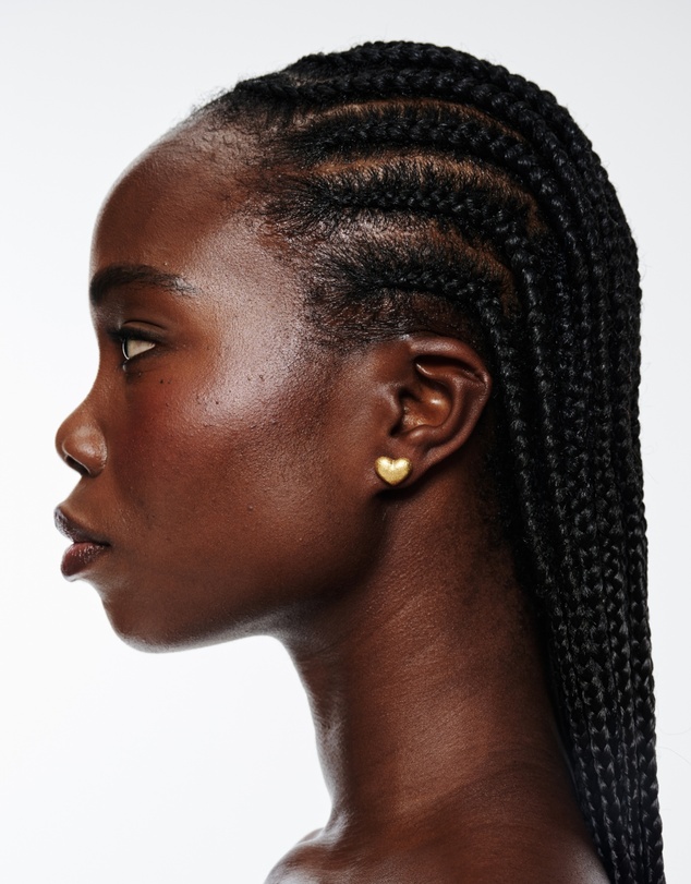 Sunday Stephens - Frosted Heart Earring
