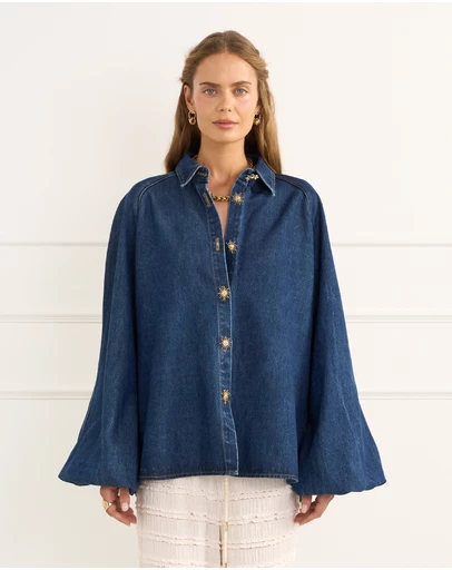 Heaven Australia - Indigo Lucile Blouse