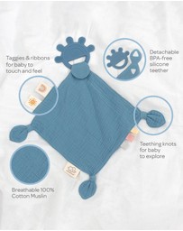 Playground - Silicone Comfort Teether - Steel Blue