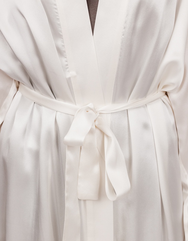 SILK MAGNOLIA - Silk Robe Dressing Gown