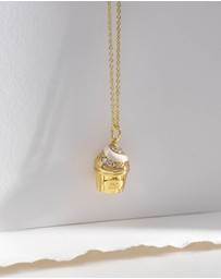 Wanderlust + Co - Cafe W+Co Sundae Cup Gold Necklace
