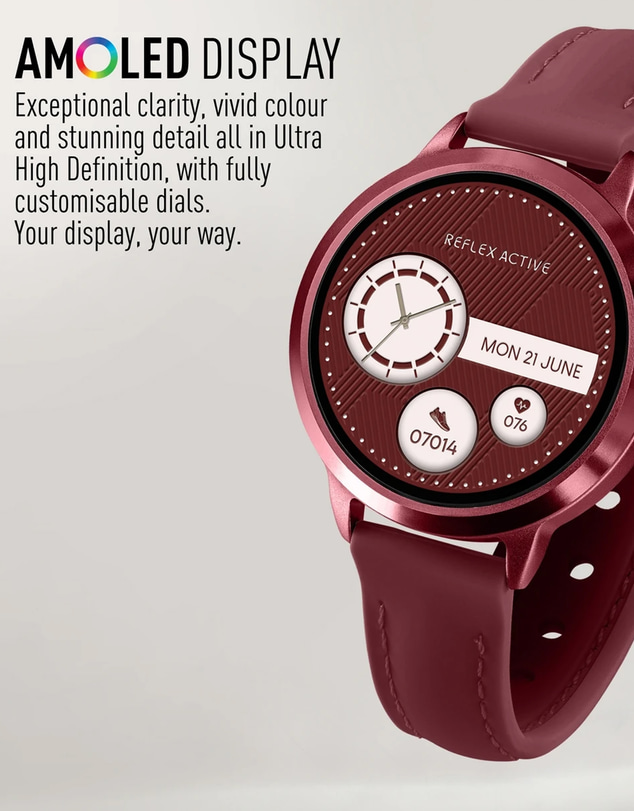 Reflex Active - Spectra 300R Burgundy Smart Watch