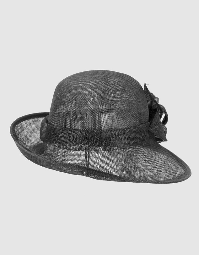 Max Alexander - Sinamay Black Fashion Hat