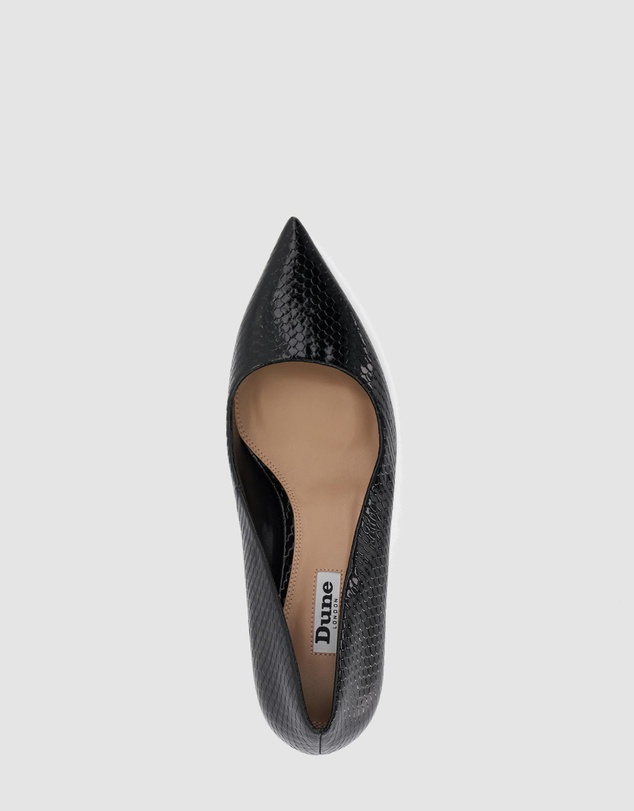 Dune London - Angelina - Black Reptile