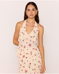 MINKPINK - Clemence Halter Bias Top