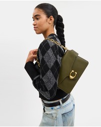 Coach - Soft Grain Leather Chain Tabby Shoulder Bag With Chain