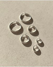 SAINT VALENTINE - Classic Hoops Small - Silver
