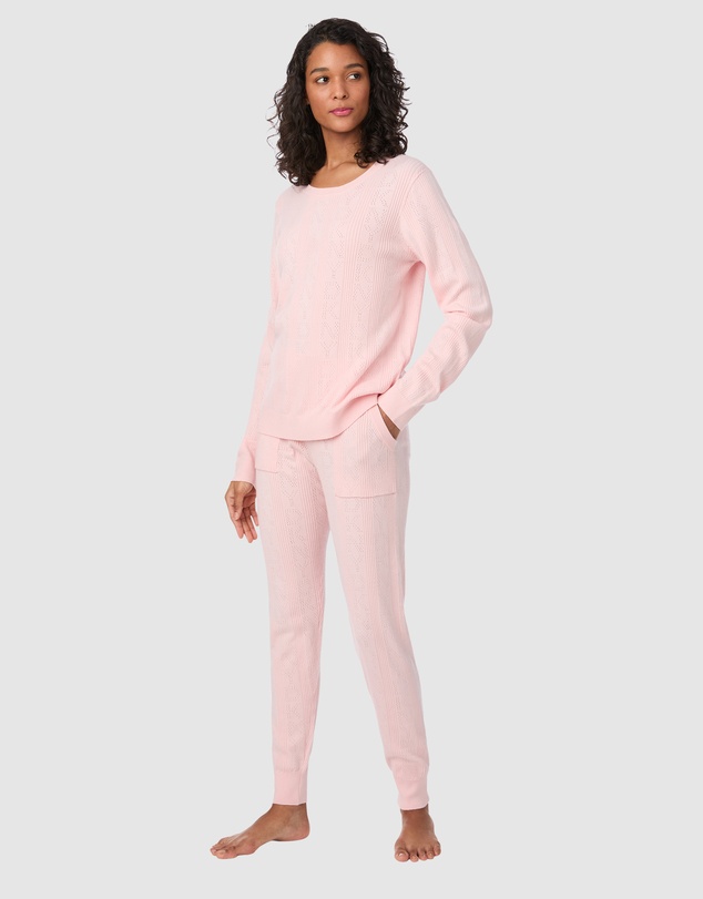 DKNY - Viscose Pointelle Long Sleeve Pyjama & Lounge Set