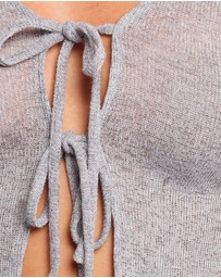 Petal & Pup - Tamsie Cardigan Top - Light Grey