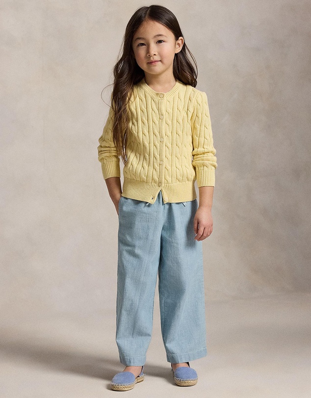 Polo Ralph Lauren - Metallic Cable-Knit Cardigan - Kids