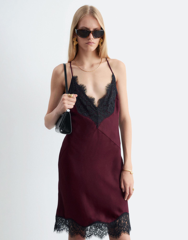 & Other Stories - Lace Trim Slip Dress