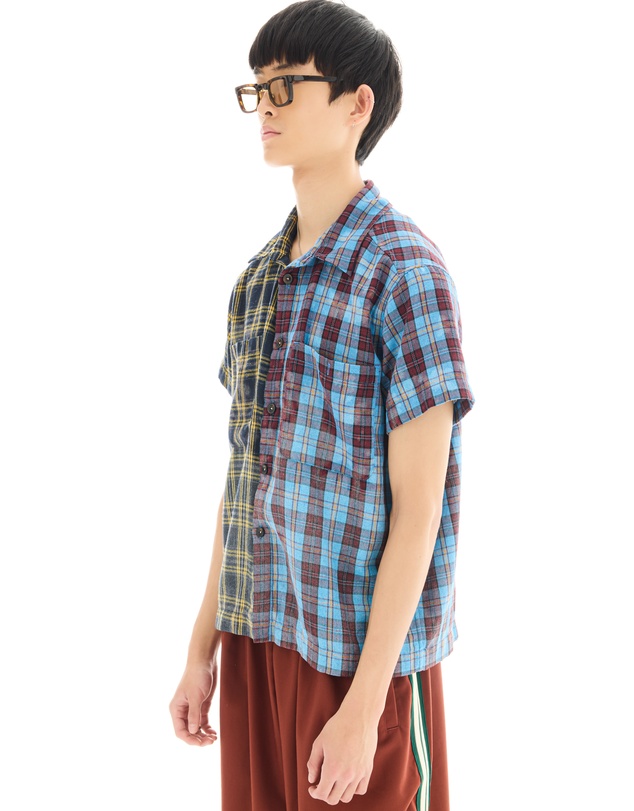 THE TALES - The Tales Half n Half Flannel Camp Shirt