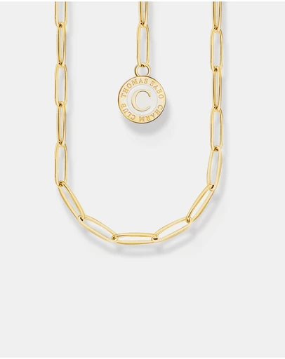 THOMAS SABO - Member Charm Necklace with Charmista Disc Gold Plated