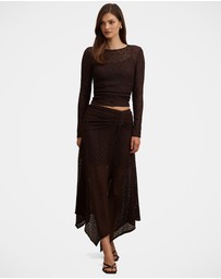 Forever New - Alex Hanky Hem Lace Skirt