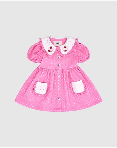 Huxbaby - Icing-On-The-Cupcake Polka Dot Dress - Babies-Teens