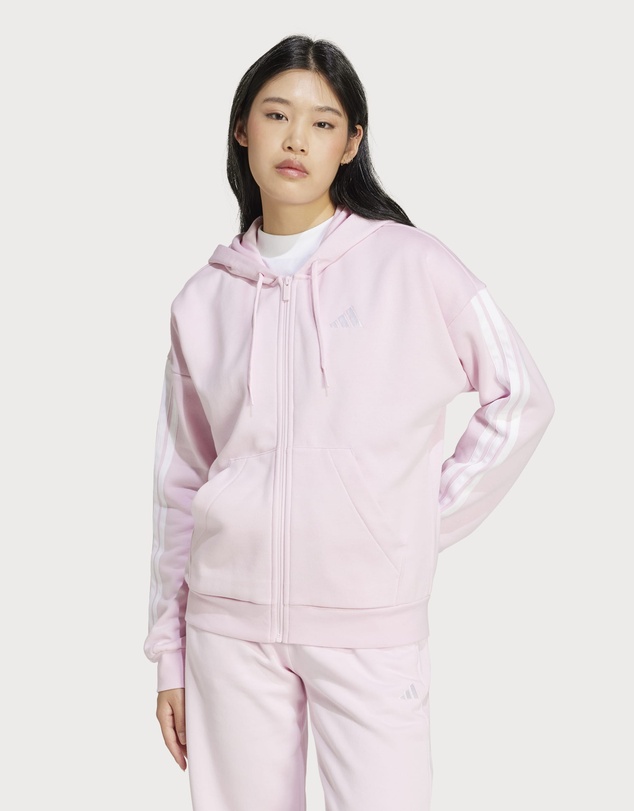 adidas Sportswear - Essentials 3-Stripes Full-Zip Fleece Hoodie Womens